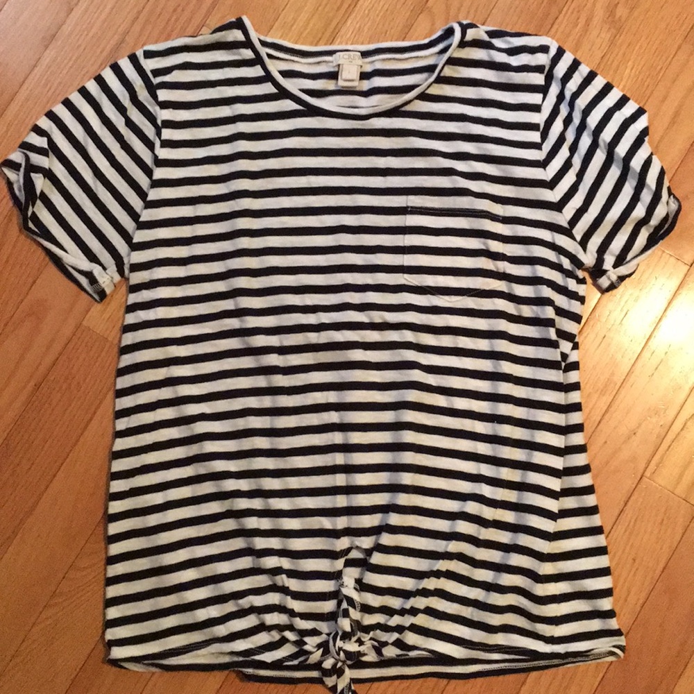 J Crew stripe tee, L
